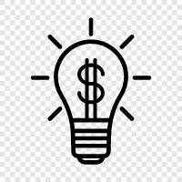 money, lamps, light, finance icon svg