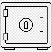 money storage, safe, security, vault icon svg