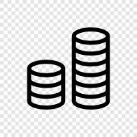 money, bullion, precious metals, investing icon svg