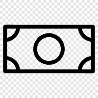 money, bills, currency, financial icon svg