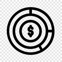 money wheel, cash dispenser, ATM, money machine icon svg