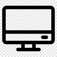 Monitor Computer, ComputerMonitor, BüroMonitor, LCDMonitor symbol