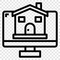 monitor computer, business, office, computer security icon svg