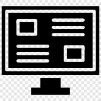monitor, digital, television, flat panel icon svg