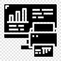 monitor, data, performance, network icon svg