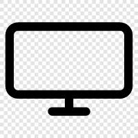 Monitor, Computermonitor, TVMonitor, Monitorauflösung symbol