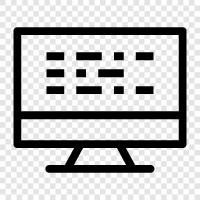 monitor, computer monitor, LED monitor, LCD monitor icon svg