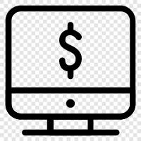 monitor spending, budgeting, save money, watch expenses icon svg