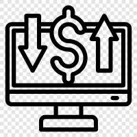 Monitors, performance, hardware, software icon svg