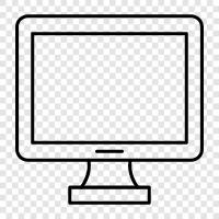 monitors, flat panel, TFT, high resolution icon svg