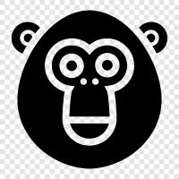 monkey, faces, disneys, character icon svg