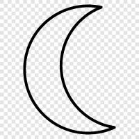 moon, goddess, symbol, astronomy icon svg