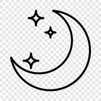 Mond, Nacht, Astronomie, himmlisch symbol