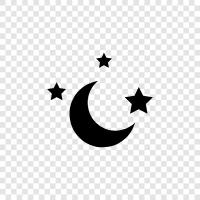 moon, stars, sky, galaxy icon svg