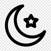 moon, star, astronomy, astrology icon svg