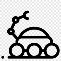 Moon rover, moon buggy, moon buggy race, moon rover game icon svg