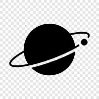 Moon, Planet with Moon icon svg