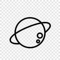 Moon, Earth, Solar System, Universe icon svg