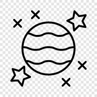 Mond, Umwelt, Terraforming, Raum symbol