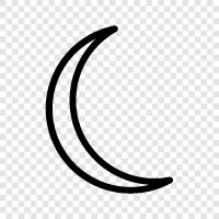 moon, astronomy, celestial, new moon icon svg