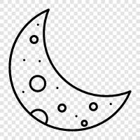 moon, new moon, moon phases, moonrise icon svg