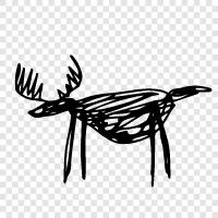 moose hunting, moose antlers, moose hunting tips, Moose icon svg