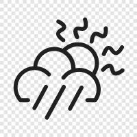 morning rain, afternoon rain, evening rain, rainbows icon svg