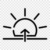 morning, daybreak, sky, light icon svg