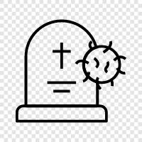 mortality, dying, sickness, death certificate icon svg