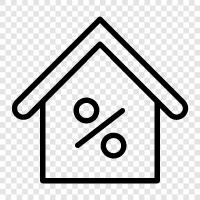 mortgage, real estate, loan, refinance icon svg