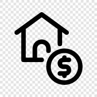 mortgage, refinance, rates, loan icon svg