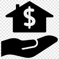 mortgage, mortgage rates, refinance, home equity icon svg