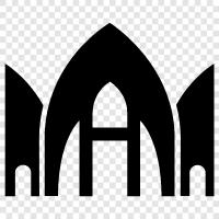 Mosque, Islamic, Muslim, Arabic icon svg