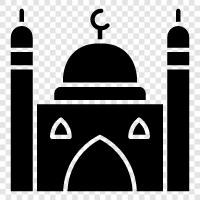 mosque, Islamic, Islamic architecture, Islamic art icon svg