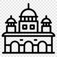 mosque, Islamic icon svg