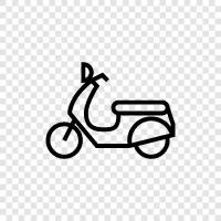 motor scooter, motorbike, electric scooter, pocket scooter icon svg