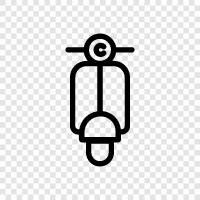 Motorroller, Miniroller, Elektroroller, Gasroller symbol