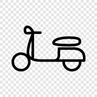 motor scooter, motorbike, cruiser, bike icon svg