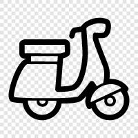 motorbike, motorcycle, electric scooter, ebike icon svg