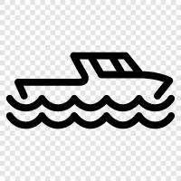 motorboat, sailboat, yacht, fishing boat icon svg