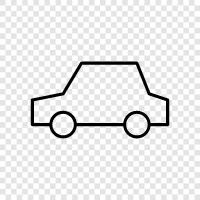 Auto, Autovermietung, Autofahren, Fahrstunden symbol