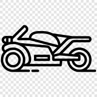 motorcycle, bike, biker, racer icon svg