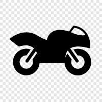Motorrad, Biker, Fahrrad, Motorradsicherheit symbol