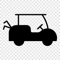 motorized, cart, golf, handicap icon svg