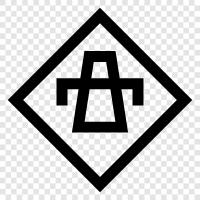 Autobahnkreuz, Autobahndienste, Autobahnausfahrt, Autobahnabfahrt symbol