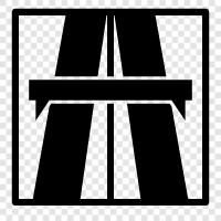 Autobahn, Schnellstraße, Umfahrung symbol