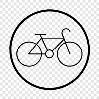 mountain bike, road bike, offroad bike, BMX bike icon svg