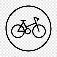 горные велосипеды, велосипеды Значок svg