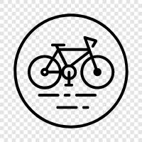 Горные велосипеды, велосипеды, тропы Значок svg