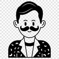 moustache, man with a moustache, mustaches, MOUSTACHE MAN icon svg